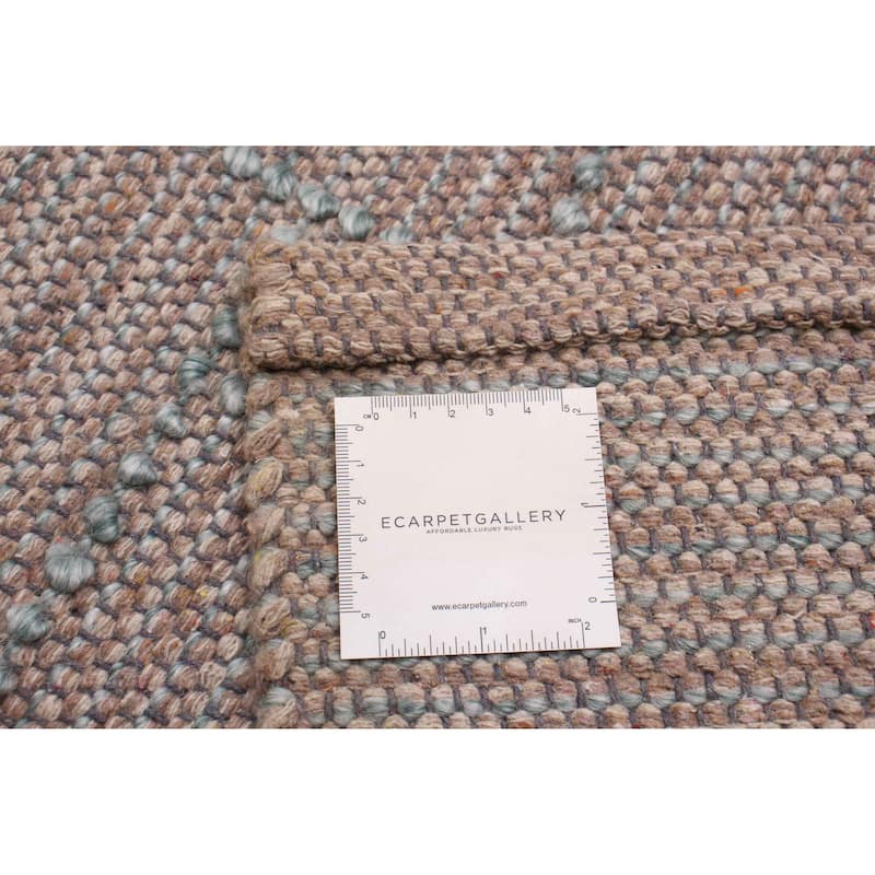 ECARPETGALLERY Braid weave Sienna Taupe Wool Rug - 6'0 x 9'0