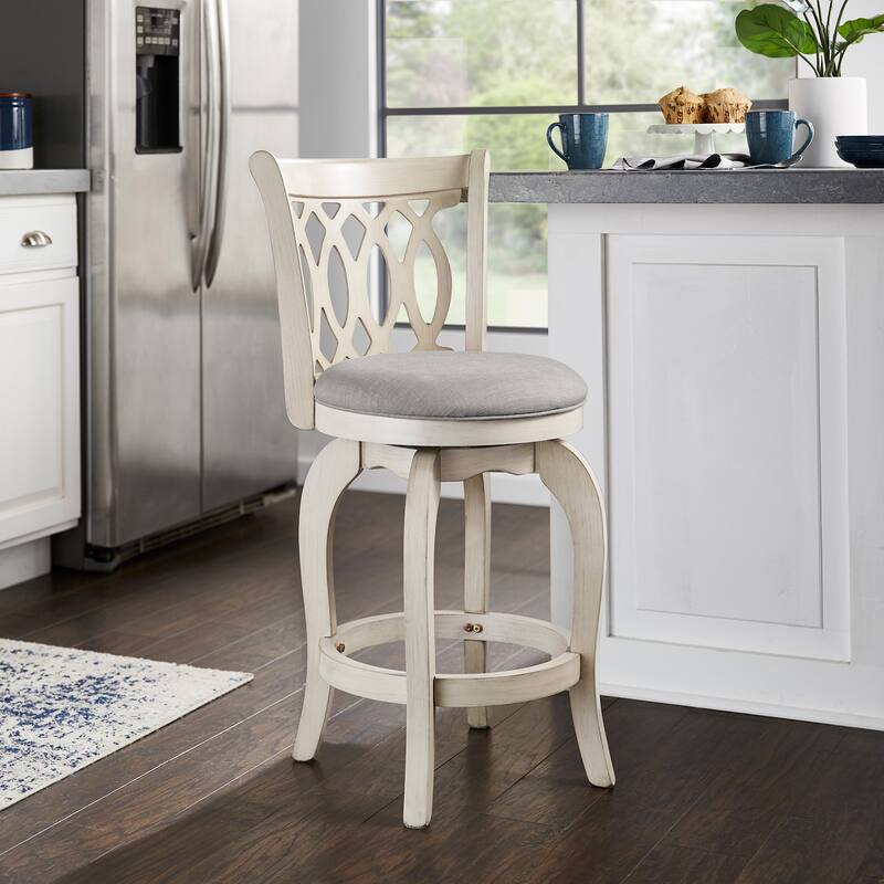 Verona Swivel 24-inch Counter Height Stool by iNSPIRE Q Classic