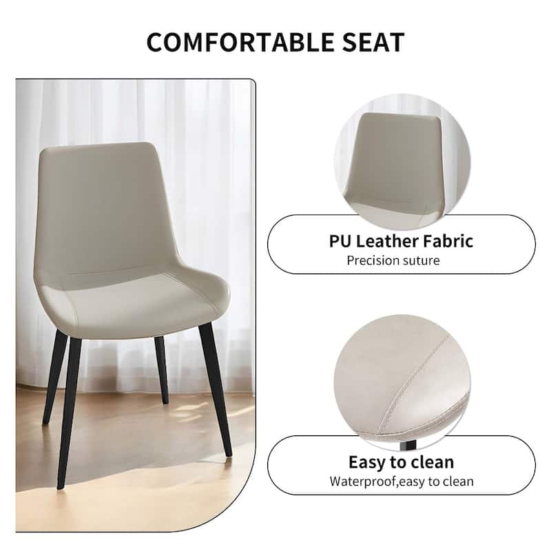 Dining Chairs 4PCS,Kitchen & Dining Room Chairs,Sturdy Metal Legs