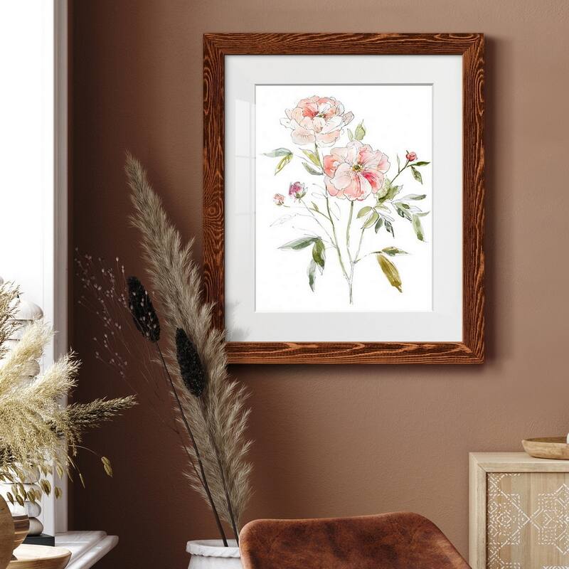 Sketchbook Cottage Rose I-Premium Framed Print - Ready to Hang
