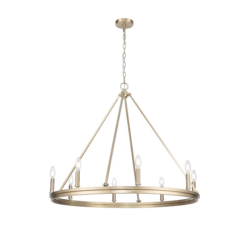 Carruth Chandelier Ceiling Light - Modern Gold - 8 Light