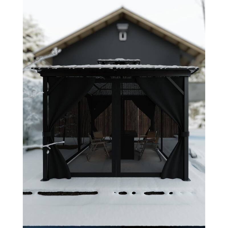 10'x14' Hardtop Gazebo for Patio, Deck, Backyard, Lawn, and Garden - 10X14 Ft