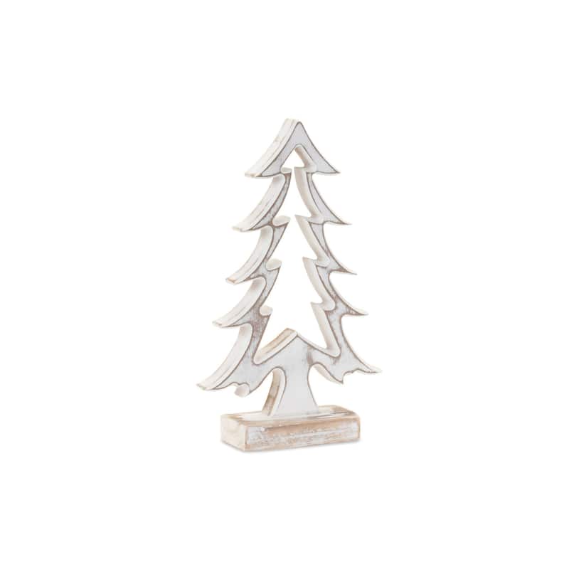 Cut Out Pine Christmas Tree Decoration - 18" - Set of 3