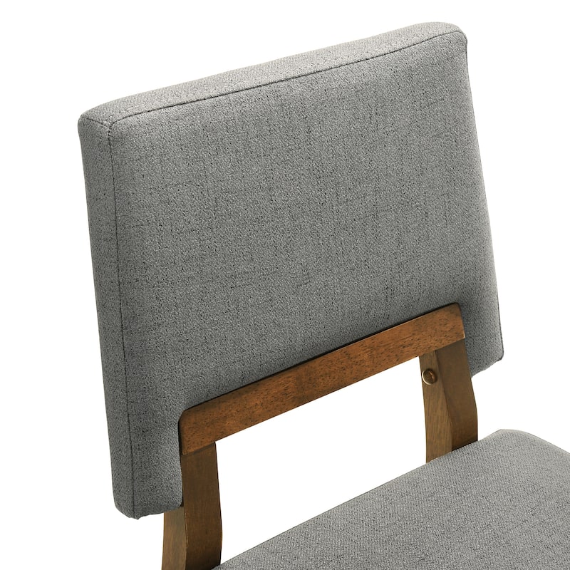 Channell Mid-Century Modern Upholstered Wood Dining Chairs - Set of 2/4/6