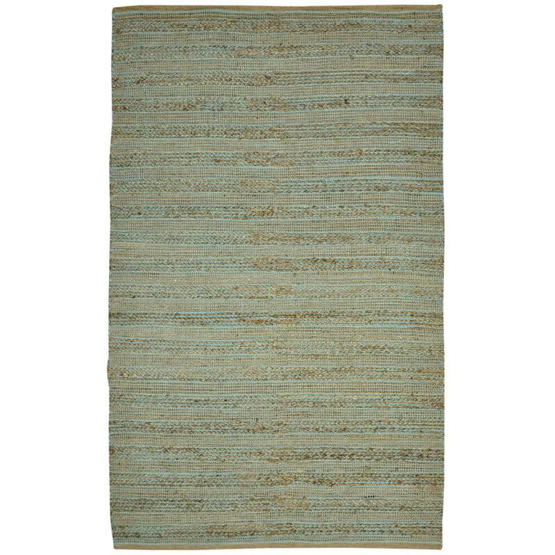 HomeRoots Striped Lodge Rectangle Area Rug