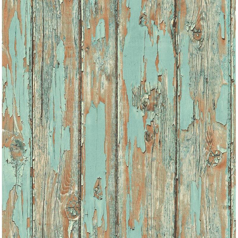 Seabrook Designs Preston Faux Rustic Planks Unpasted Wallpaper