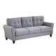 preview thumbnail 16 of 16, Modern Design Loveseat and 3-Seat Sofa, Living Room Sofa Set Linen Upholstered Couch Furniture for Home, Easy Assembly