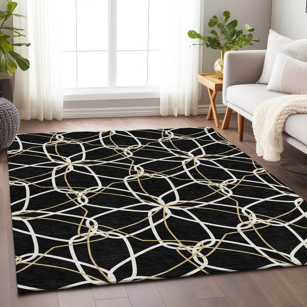 Premium Washable Super Soft Modern Floral Mayfield Rug
