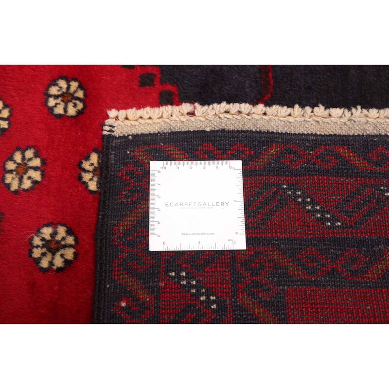 ECARPETGALLERY Hand-knotted Teimani Red Wool Rug - 3'2 x 6'1