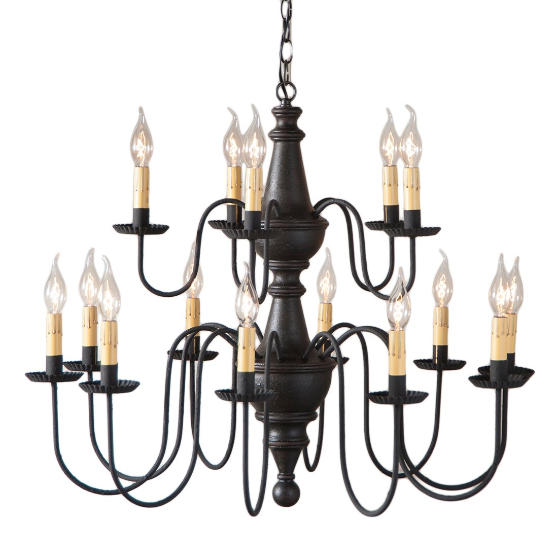 Harrison Two Tier Chandelier in Black - 26 X 32.5 X 32.5 inches - Chandeliers For Bedrooms by Overstock.com