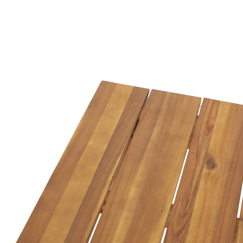 Burchett Acacia Wood Outdoor Coffee Table by Christopher Knight Home