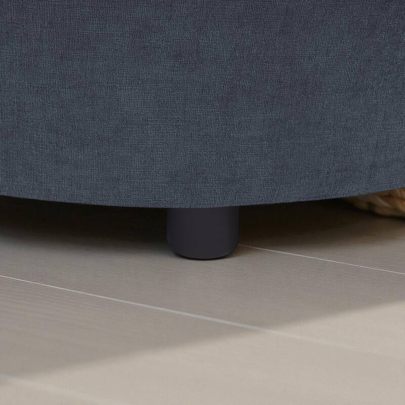 84.6" Modern L-Shaped Sectional Sofa with Curved Chaise Lounge, USB Ports and Storage Pockets, Chenille Couch for Living Room