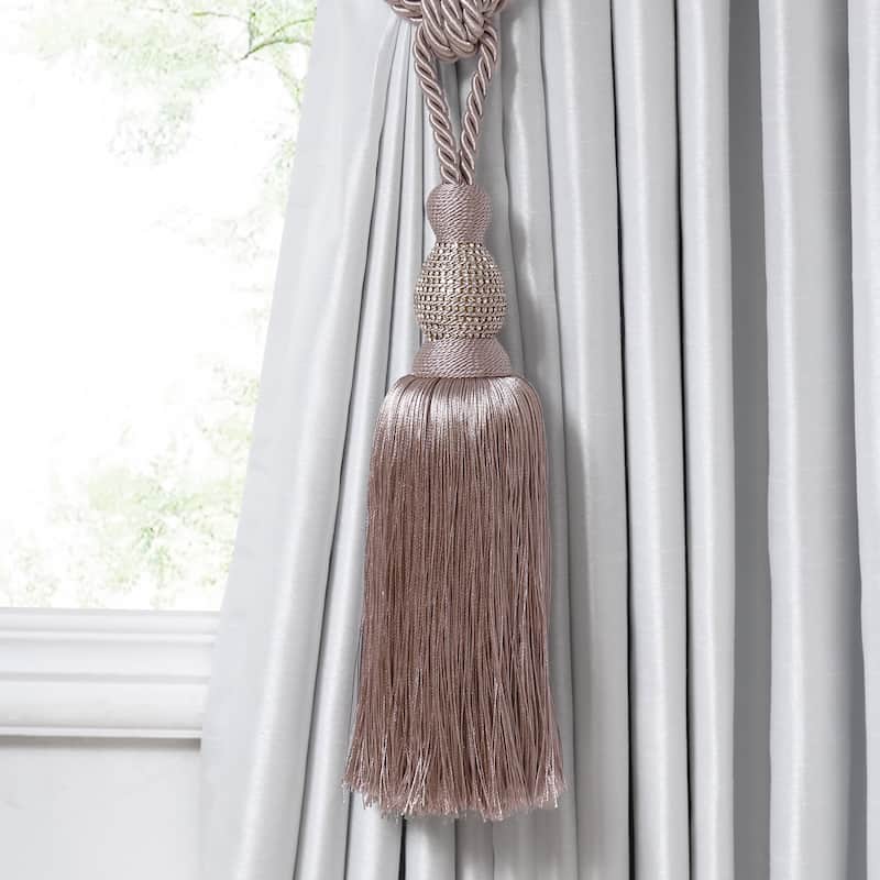 Julia Rhinestone Tassel Curtain Tieback - 26"