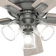 preview thumbnail 9 of 23, Hunter 52" Crestfield Ceiling Fan with LED Light Kit and Handheld Remote - Casual, Farmhouse, Transitional, Rustic