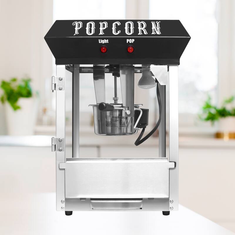 Bar Style Popcorn Machine, 6-Ounce Popcorn Maker Popper