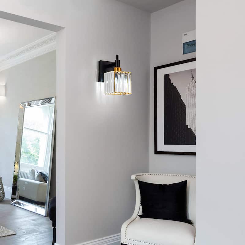 2/3/4-Light Modern Bathroom Crystal Vanity Light Wall Sconces