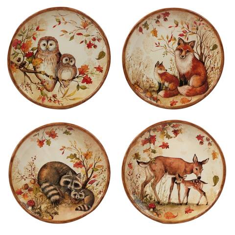 Certified International Pine Forest 10.5-inch Dinner Plates, Set of 4