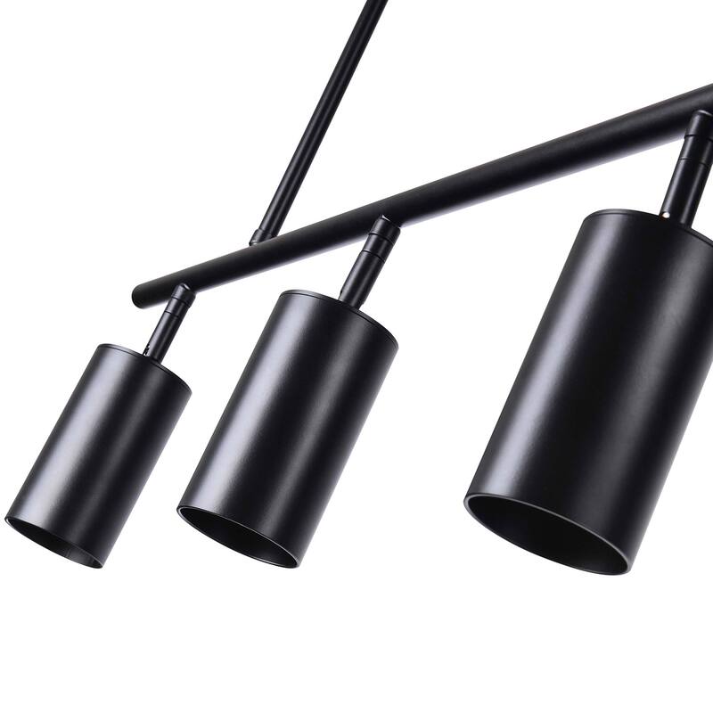 5-Light Modern Industrial Spotlight Adjustable Linear Ceiling Track Lighting Kit Industrial Track Lighting