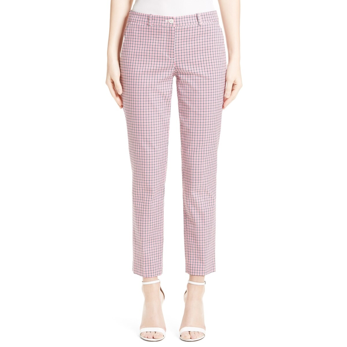 women's plaid capris