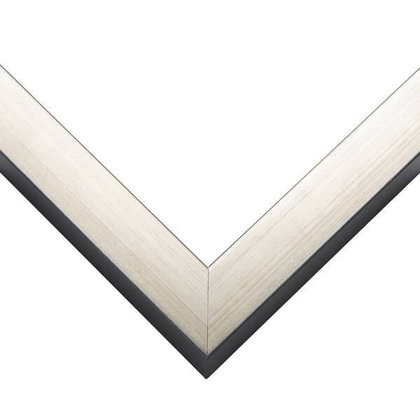 19x7 Shadow Box Frame Silver Real Wood Contemporary Shadowbox Display