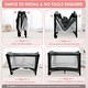 preview thumbnail 4 of 7, Black 5-in-1 Baby Bassinet Bedside Sleeper, 3 Height Adjustable Portable Baby Crib with Diaper Changer, Storage Bag & Music Box