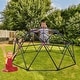 preview thumbnail 1 of 6, Ten sided climbing frame for outdoor playground for age 3+ climber with Colorful Climbing Stones 10ft Black