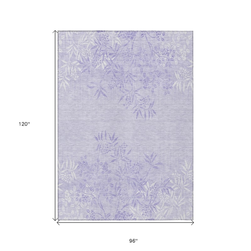 HomeRoots Floral Transitional Rectangle Outdoor Rug
