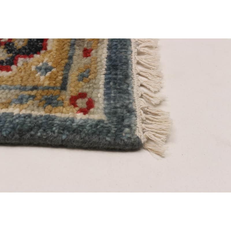 ECARPETGALLERY Hand-knotted Jules Serapi Light Denim Blue Wool Rug - 5'11 x 8'10