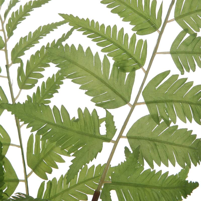 Bunch of Artificial Fern Stems in a Vase - 21" - Green - Set of 2