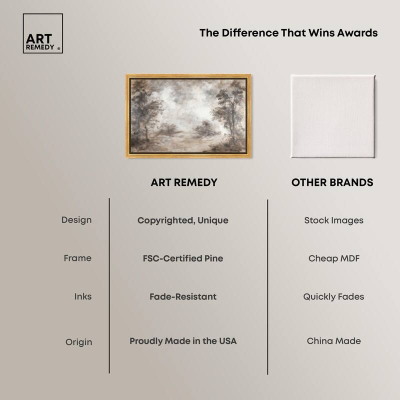 Veiled in Fog Canvas by Art Remedy