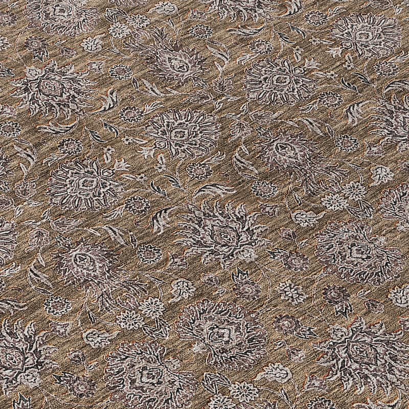 Machine Washable Indoor/ Outdoor Chantille Traditional Floral Rug