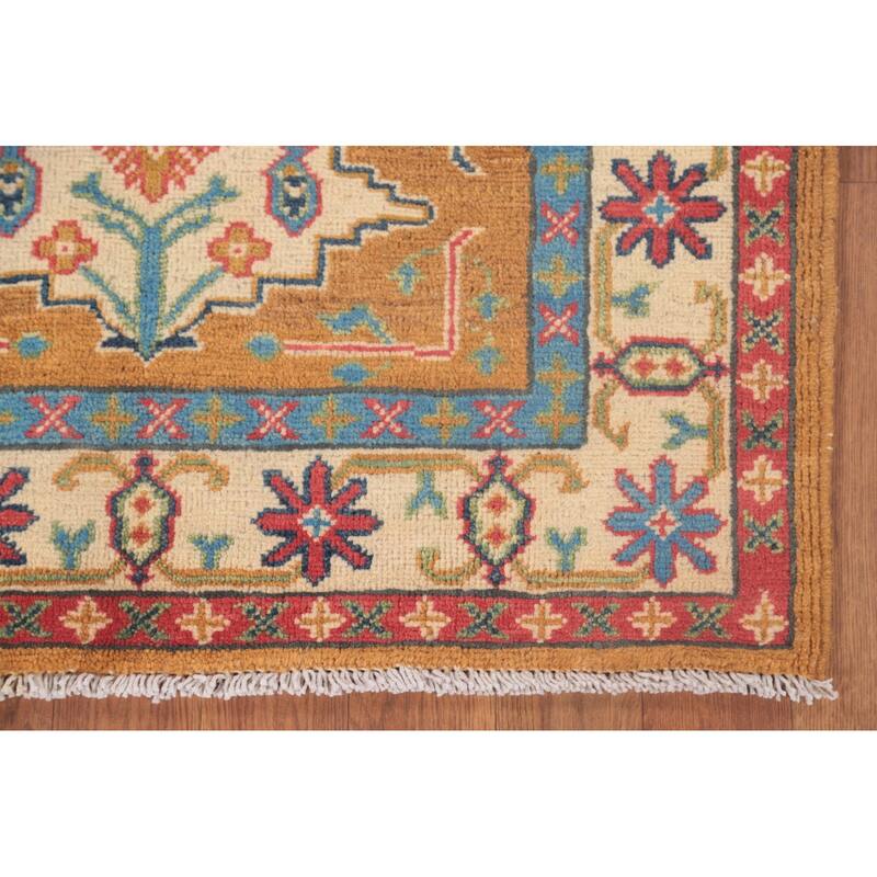 Kazak Oriental Foyer Rug Handmade Wool Carpet - 2'9" x 3'10"