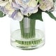 preview thumbnail 7 of 5, Modern Farmhouse Floral Arrangement with Hydrangeas, Lavender and Sedum