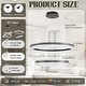 preview thumbnail 29 of 33, Round LED Crystal Chandelier Ring Dimmable Pendant Light Fixture