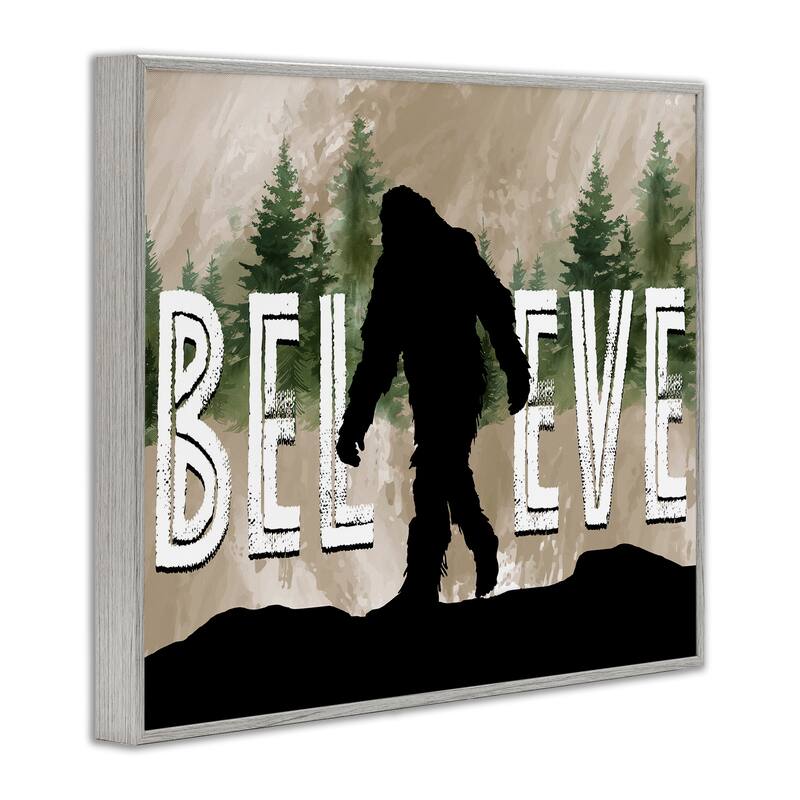 Stupell Believe Rustic Mythical Creature Framed Giclee Art Design By Nicole DeCamp
