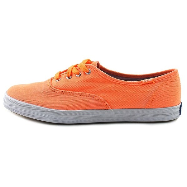 keds orange canvas sneakers