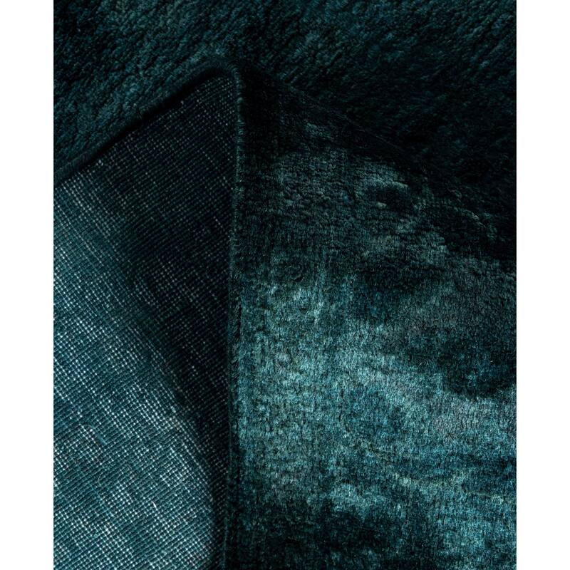 Overdyed One-of-a-Kind Hand-Knotted Area Rug - Green - 3' 3" x 5' 2"