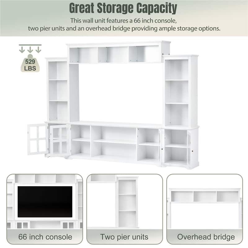 Modern Minimalism Style Entertainment Wall and TV Stand