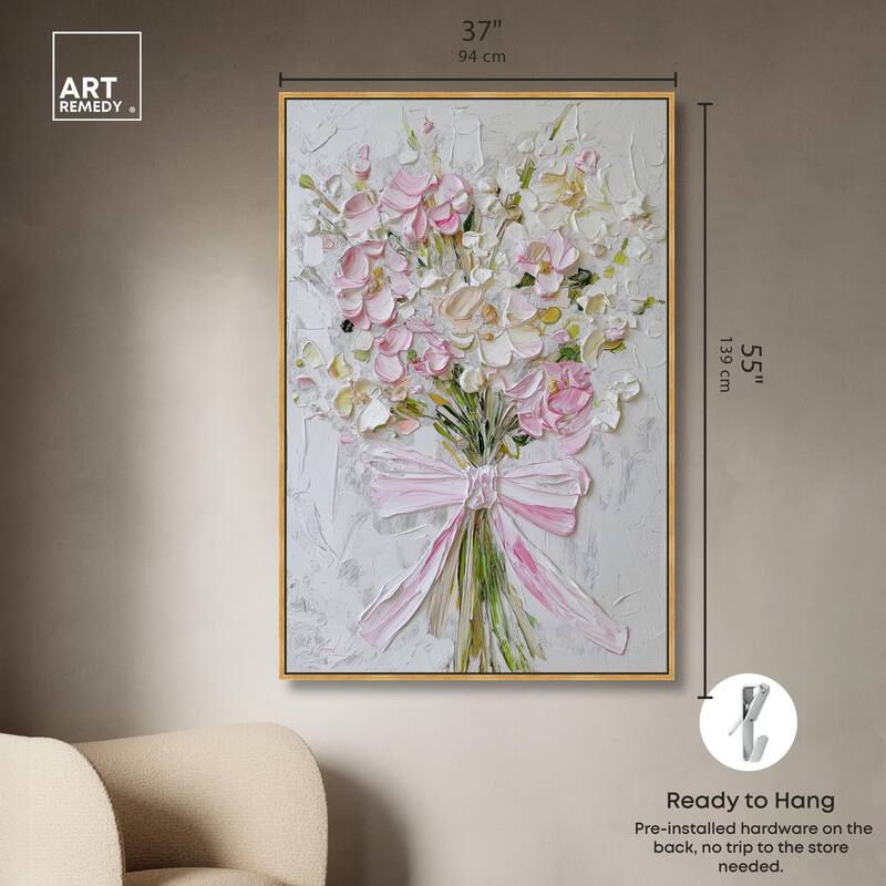 Layered Lily Canvas by Art Remedy