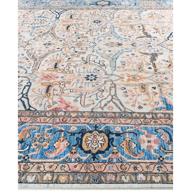 Serapi One-of-a-Kind Hand-Knotted Area Rug - Ivory - 9' 0" x 12' 1"