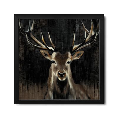 Young Buck Premium Framed Poster by Liz Jardine