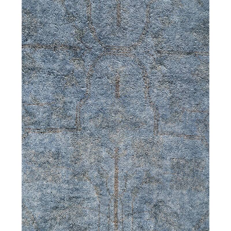 Overdyed One-of-a-Kind Hand-Knotted Area Rug - Gray - 9' 1" x 12' 3"