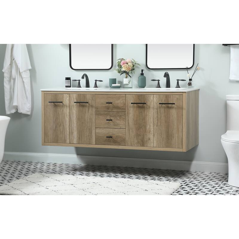 Fern 60 Inch Double Bathroom Vanity