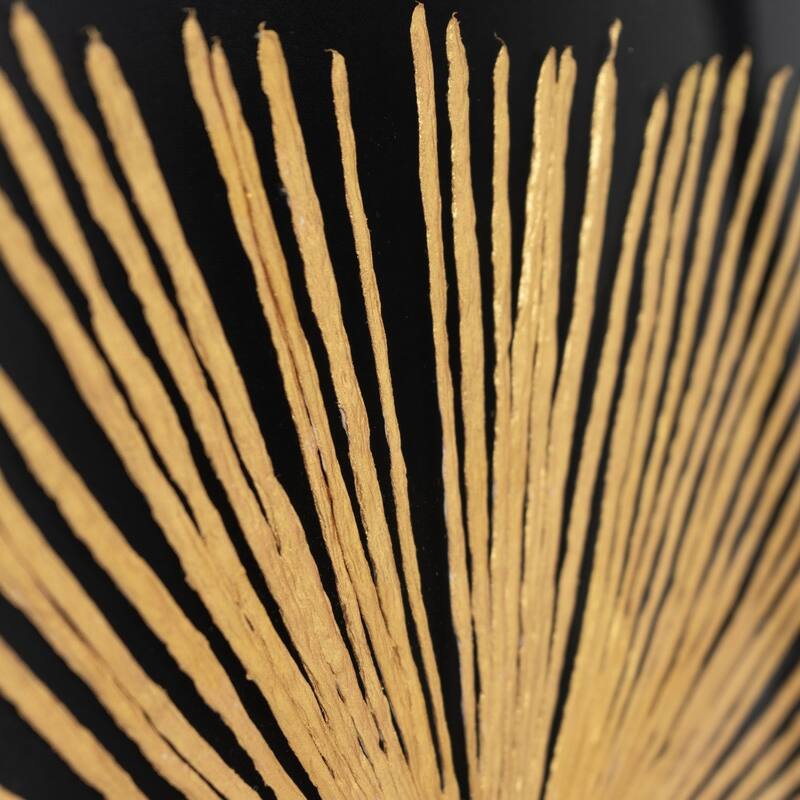 HomeRoots Starburst Gold Shadowbox Frame Textual Art Wall Art