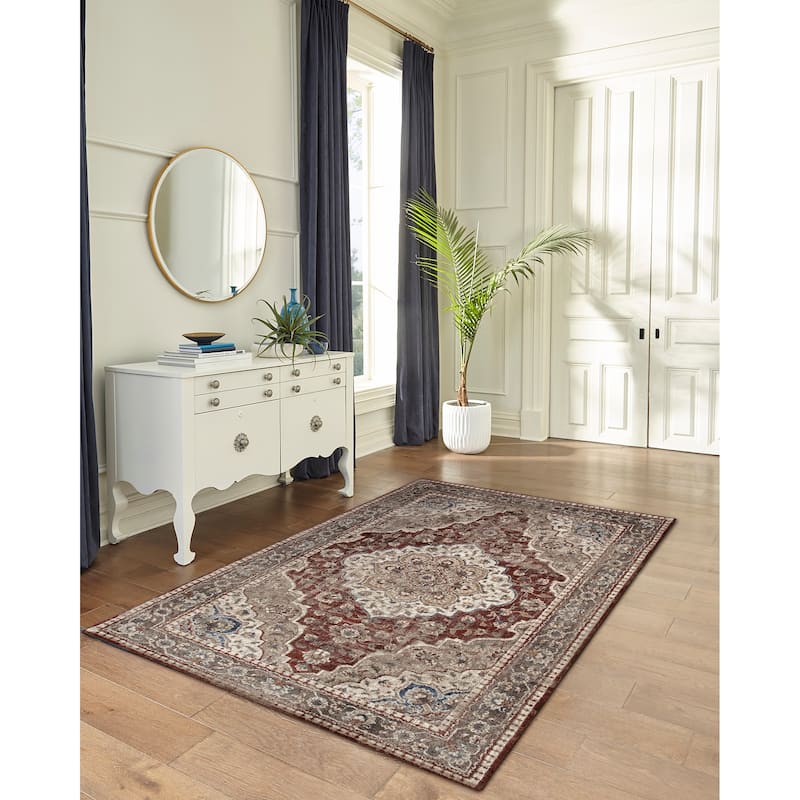 Liora Manne Ashford Medallion Indoor Rug - 8'10" x 11'9" - Red - Rectangle