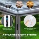 preview thumbnail 161 of 194, EROMMY Outdoor Louvered Pergola with Adjustable Aluminum Roof – Rainproof Gazebo for Patio & Garden