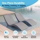 preview thumbnail 30 of 48, Aqua Outdoors In-Pool Chaise Lounge Chairs for 0-9 In. of Water - All Weather Resistant, No Plugs/Tools Needed - (Set of 2)