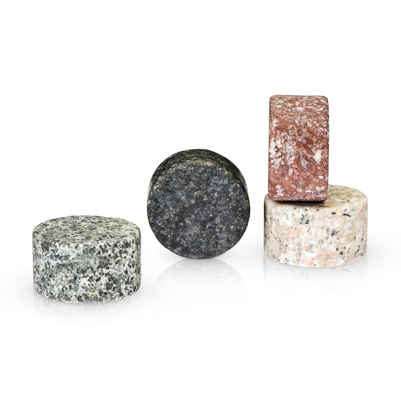 Glacier Rocks Multi Color Granite Stones by Viski - Assorted - 1.37795" x 1.37795"