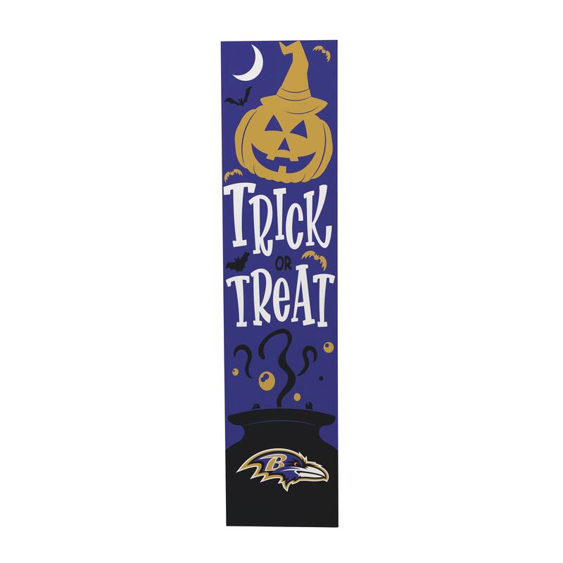 47" Double Sided Seasonal Porch Leaner, Baltimore Ravens - 47" x 11.25"