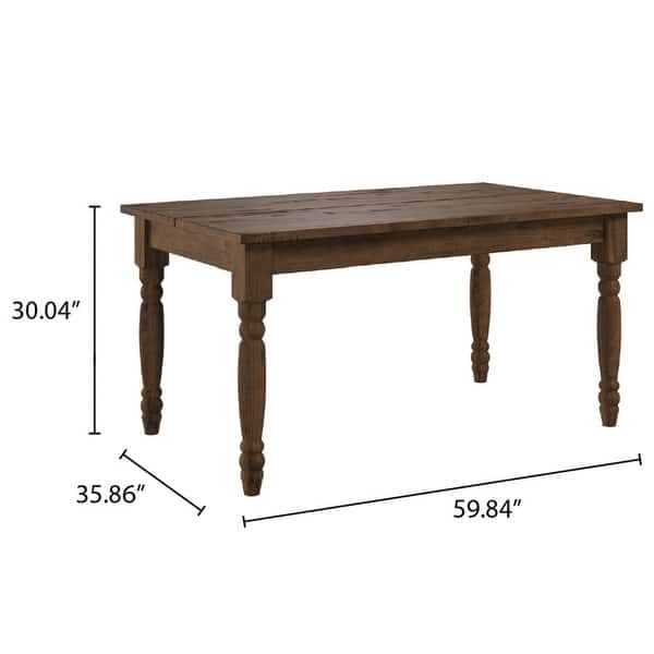 dimension image slide 2 of 3, Furniture Dash | Wood Dining Table